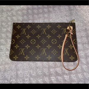 Authentic Louis Vuitton Never full wristlet